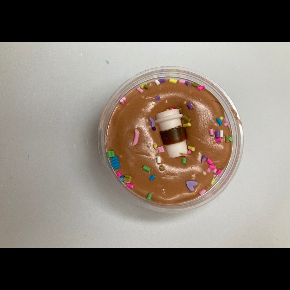 Coffee sprinkles slime